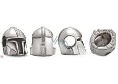 Zawieszka ze srebra próby 925 Marvel Star Wars Helm Mandoloriana, koralik do bransoletki