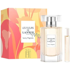 Lanvin Les Fleurs Sunny Magnolia Zestaw woda toaletowa 50 ml + woda toaletowa miniatura 7,5 ml, zestaw perforowany dla kobiet