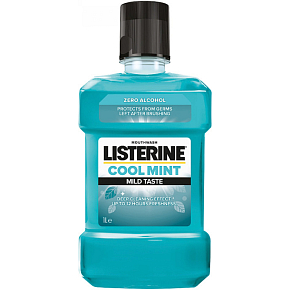 Listerine Cool Mint Mild Taste płyn do płukania jamy ustnej, 1 l