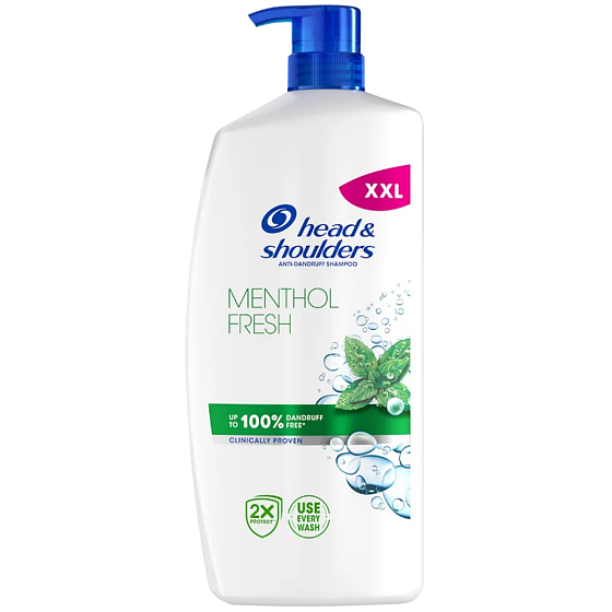 Head & Shoulders Menthol – šampon proti lupům s mentolovou vůní, 800 ml