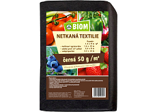 Biom nietkana tkanina czarna 17 g/m² rozmiar 1,6 x 5 m