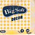 Big Soft Decor papírové ubrousky1 vrstvé 33 x 33 cm 50 kusů žluté