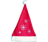 Mikołaj / Santa czapka świąteczna czerwona z wkładkami 40 x 30 cm 1 sztuka