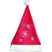 Mikołaj / Santa czapka świąteczna czerwona z wkładkami 40 x 30 cm 1 sztuka