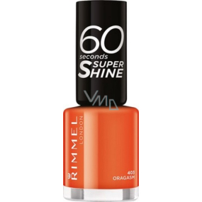 Rimmel London 60 Seconds Super Shine Nail Polish lak na nehty 403 Oragasm 8 ml