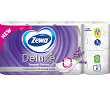 Zewa Deluxe Lavender Dreams 3-warstwowy papier toaletowy, 8 rolek, 19,3 m rolka