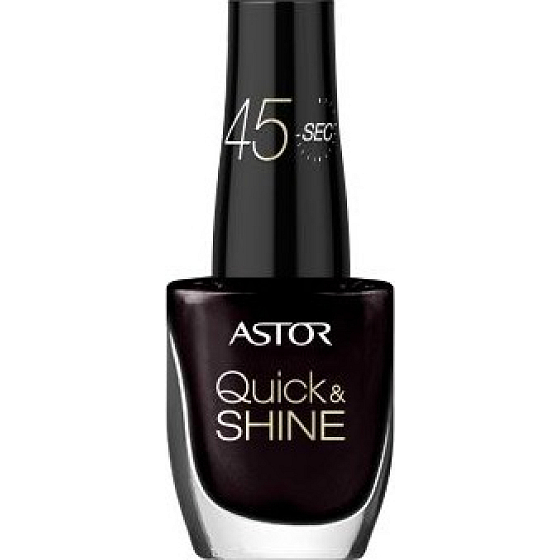 Astor Quick & Shine Nail Polish lak na nehty 616 Dark Chocolate 8 ml