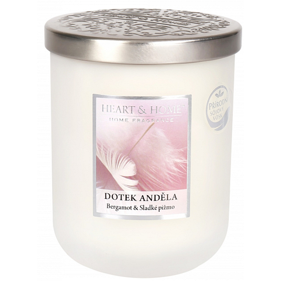 Heart & Home Dotek anděla Sojová vonná svíčka střední hoří až 30 hodin 115 g