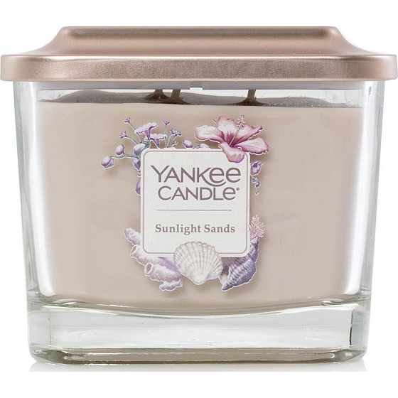 Yankee Candle Sunlight Sands - Prosluněné písky sojová vonná svíčka Elevation střední sklo 3 knoty 347 g