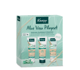 Kneipp Aloe Vera krem nawilżający do rąk 75 ml + balsam pod prysznic 75 ml + mleczko do ciała 75 ml, zestaw kosmetyczny dla kobiet