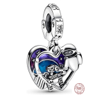 Charm Srebrny 925 Disney Pixar Wall-E & Eve 2w1, zawieszka na bransoletkę film