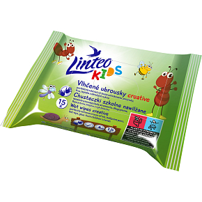 Linteo Kids Creative nawilżane chusteczki, 15 szt.