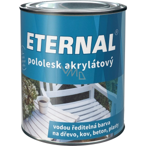 Eternal półpołysk akrylowy uniwersalny farba do drewna, metalu, betonu, Ral 9003 biały, 700 g