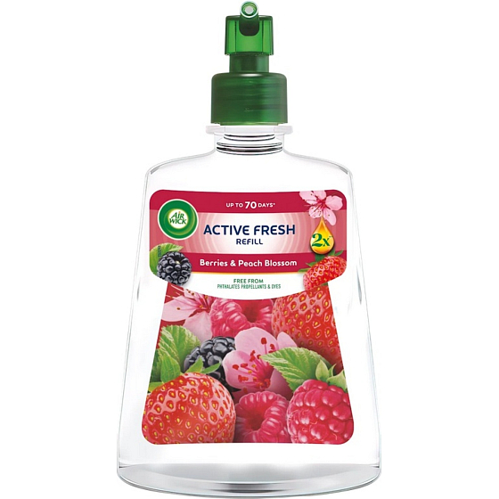 Air Wick Active Fresh wkład zapasowy Leśne owoce & Kwiat brzoskwini, 228 ml