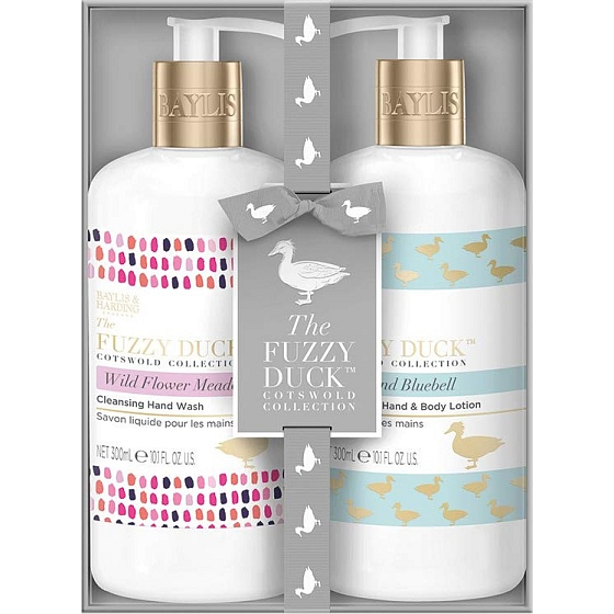 Baylis & Harding Lesní zvonek a Květinová louka tekuté mýdlo na ruce 300 ml + mléko na ruce a tělo 300 ml, kosmetická sada