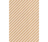 Ditipo Papier do pakowania prezentów 70 x 200 cm KRAFT Białe paski