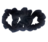 Richstar Accessories Gumki do włosów tekstylne czarne 7 cm 3 sztuki