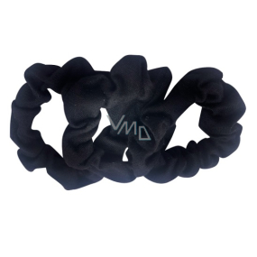 Richstar Accessories Gumki do włosów tekstylne czarne 7 cm 3 sztuki