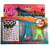 Bo-Po Tropical Bliss lak na nehty slupovací tyrkysový 2,5 ml + lak na nehty slupovací světle zelený 2,5 ml + nálepky na nehty, kosmetická sada pro děti