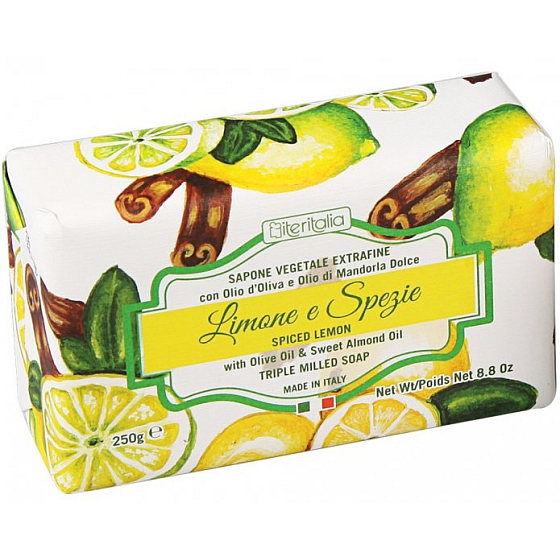 Iteritalia Limone e Spezie italské toaletní mýdlo 250 g