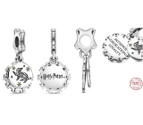 Zawieszka ze srebra próby 925 Harry Potter - Hufflepuff + cyrkonią, 2w1 charms do bransoletki