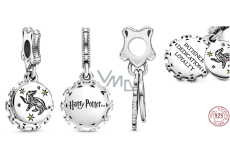 Zawieszka ze srebra próby 925 Harry Potter - Hufflepuff + cyrkonią, 2w1 charms do bransoletki