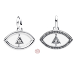 Srebrny wisiorek 925 Mini medalion Amulet przeciw urokowi