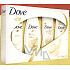 Dove Silk deodorant sprej 150 ml + sprchový gel 250 ml + tělové mléko 250 ml + šampon 250 ml, kosmetická sada