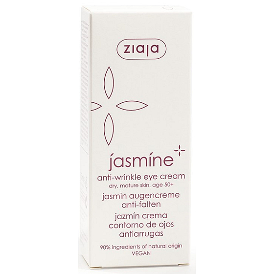 Ziaja Jaśmin 50+ przeciwzmarszczkowy krem pod oczy i na powieki 15 ml