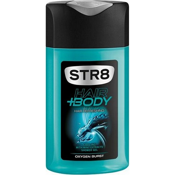 Str8 Oxygen Burst sprchový gel na tělo a vlasy pro muže 250 ml