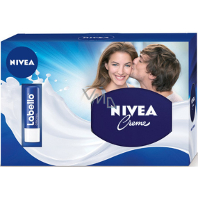 Nivea Intensive krém 250 ml + Labello Classic Care balzám na rty 4,8 g, pro ženy kosmetická sada