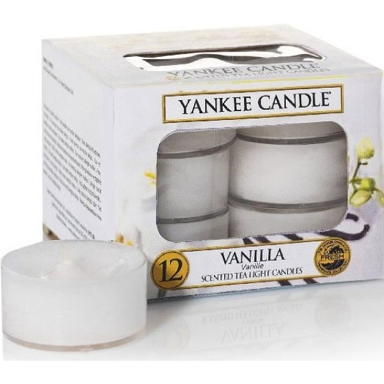 Yankee Candle Vanilla - Waniliowa świeca zapachowa 12 x 9,8 g