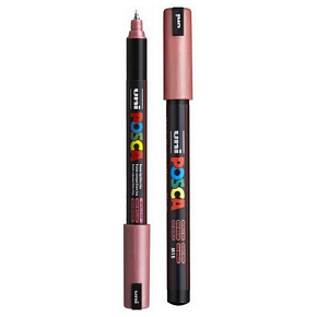 Posca Uniwersalny akrylowy marker 0,7 mm Metaliczny czerwony PC-1MR