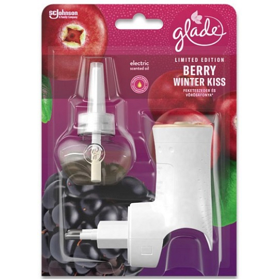 Glade Berry Winter Kiss s vůní ostružin a brusinek elektrický strojek s tekutou náplní 20 ml
