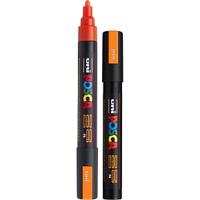 Posca Uniwersalny akrylowy pisak 1,8 - 2,5 mm Fluo-pomarańczowy PC-5M