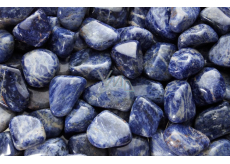 Sodalit Granit Tromlovaný kamień naturalny 5-10g 1 sztuka, kamień komunikacji