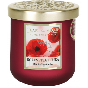 Heart & Home Kwiatowa łąka sojowa świeca zapachowa średnia aż 30 godzin 110 g