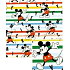 Nekupto Dárkový balicí papír 70 x 200 cm Mickey Mouse proužky