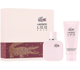 Lacoste L.12.12 Rose parfémovaná voda 50 ml + tělové mléko 100 ml, dárková sada pro ženy