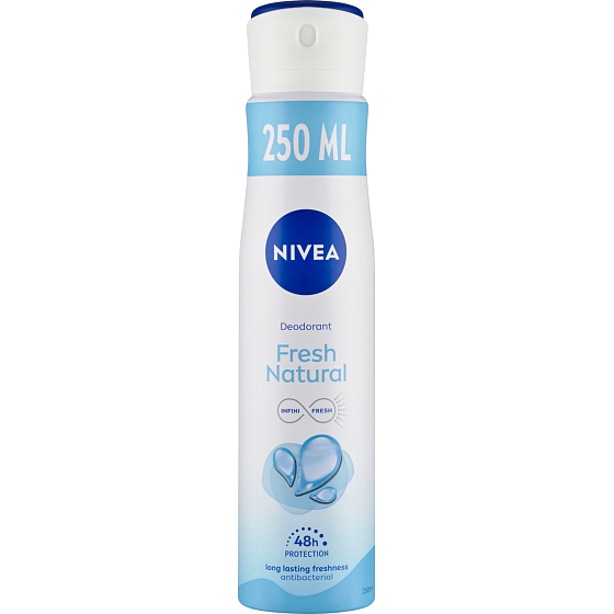 Nivea Fresh Natural deodorant ve spreji pro ženy, 250 ml