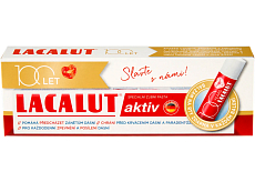 Lacalut zubní pasta Aktiv 75 ml + balsam do ust 4,8 g
