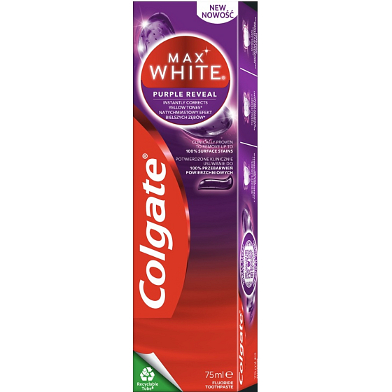Colgate Max White Purple Reveal pasta do zębów 75 ml