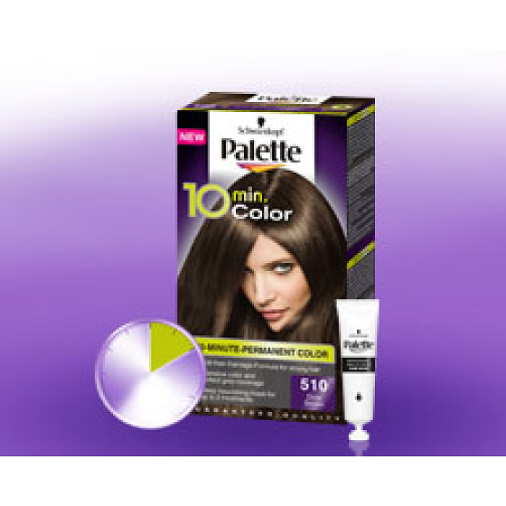 Schwarzkopf Palette 10 minut Color barva na vlasy 510 Středně popelavě hnědá