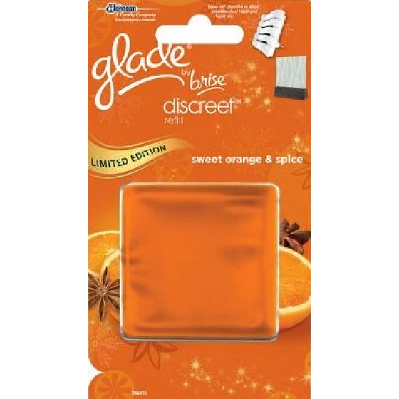Glade Discreet Pomeranč a Koření osvěžovač vzduchu náhradní náplň 12 g