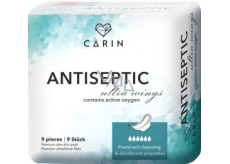 Carin Antiseptic Ultra Wings cienkie wkładki intymne, 9 szt.