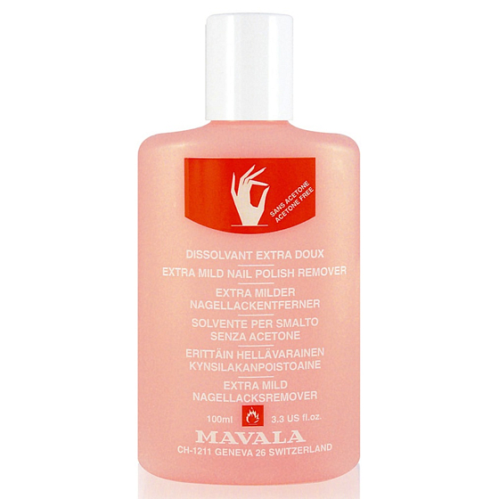 Mavala Extra Mild Nail Polish Remover extra jemný odlakovač na nehty bez acetonu 100 ml