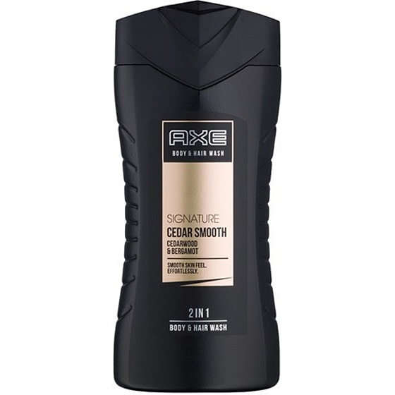 Axe Signature Cedar Smooth 2v1 sprchový gel na tělo i vlasy pro muže 250 ml