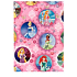 Ditipo Dárkový balicí papír 70 x 200 cm Vánoční Disney Princezny růžový