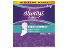 Always Dailies Fresh & Protect Normal z delikatną wkładką higieniczną 60 sztuk