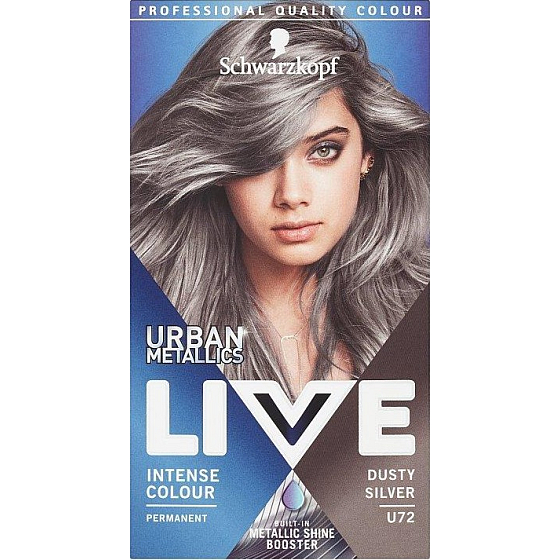 Schwarzkopf Live Urban Metallics barva na vlasy U72 Dusty Silver